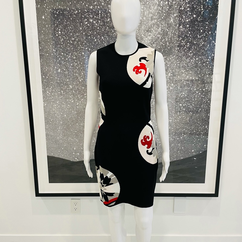 Alexander McQueen Floral Intarsia Dress